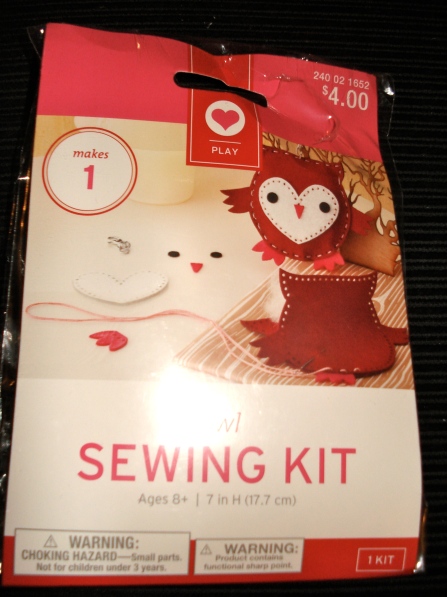 owl sewing kit